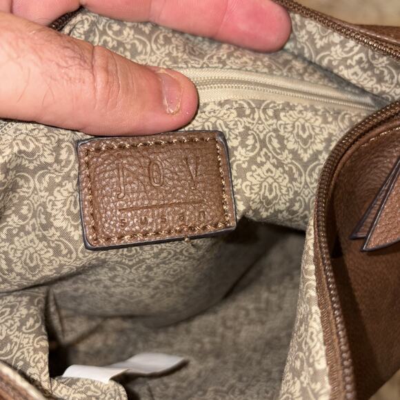 Label Of Love Brown Faux Leather Clutch - Picture 4 of 4